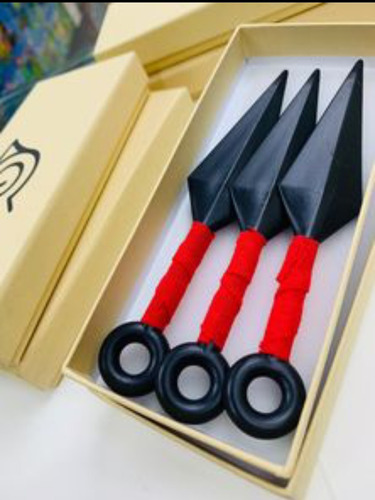 Naruto 3 Kunai 10 Cm C/u Con Estuche. Tienda Física 