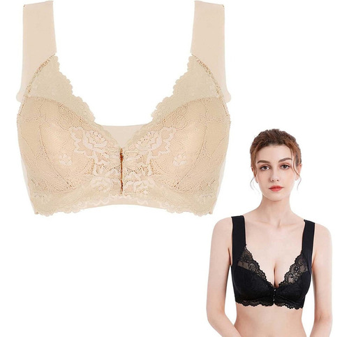 Sujetador Dama Mayores Cierre Frontal 5d Shaping Push Up Bra