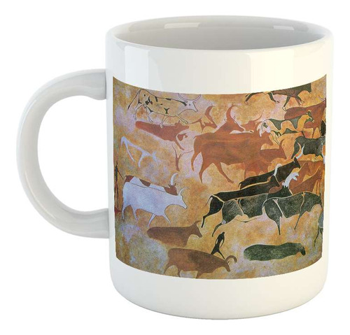 Taza Ceramica Pinturas Rupestres Manos Huellas