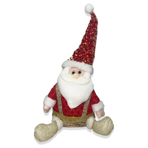 Muñeco Deco Navidad Adorno Papa Noel Brillo