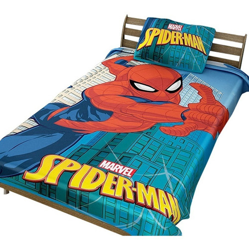 Cobija Cama Sencilla Spiderman Avengers Mickey Cars Disney