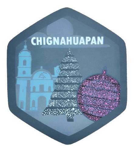 Imagen 1 de 2 de Calcomanía Sticker Pueblo Mágico Chignahuapan, Puebla