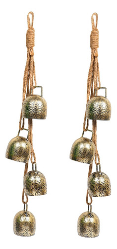 Set De 2 Campanas De Navidad De Latón, Campanas De...