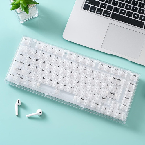 Yunzii X75 82 Tecla Hot Mechanical Keyboard Con Teclas Trans