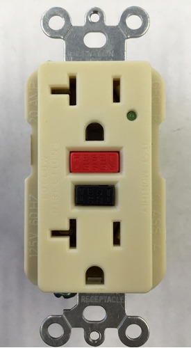 Imagen 2 de 4 de Receptáculo Dúplex Falla A Tierra Leviton 6898-i