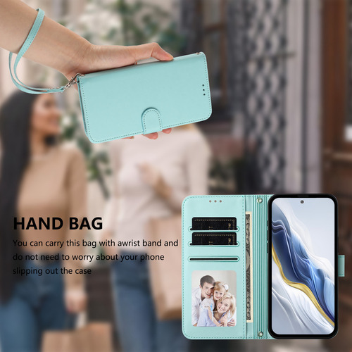 Funda Para Teléfono Samsung Galaxy A, Funda De Piel Tipo Cartera, Color Menta Pt187