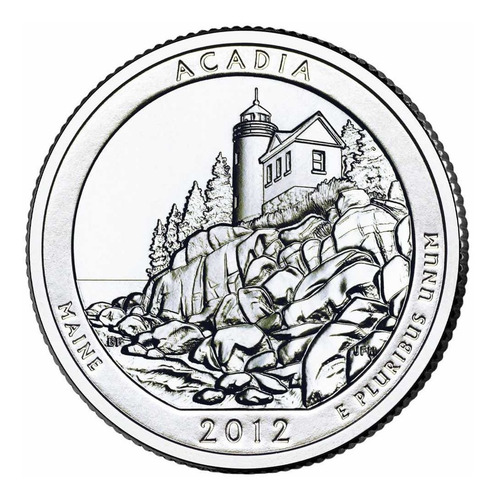 Imagen 2 de 5 de Estados Unidos - 25 Cents - Año 2012 - Parques - Acadia