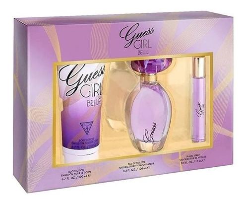 Set Perfume Guess Girl Belle 3pc.100 Mlsp + 6.7 B/l+15ml .