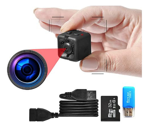 Camara Seguridad Pequeña 1080p Secreta Full Hd Deteccion