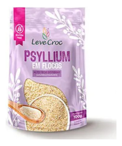 Psyllium Em Floco Solúvel Com Água 100g Fibra Solúvel