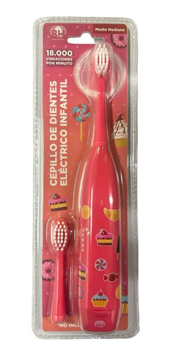 Cepillo De Dientes Electrico Infantil + Cabezal 