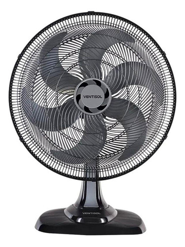 Ventilador De Mesa Ventisol Turbo 30cm C/6 Pás 127v Cinza