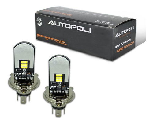 Bi-led Encaixe H4 10w 1300 Lumens 12/24v Autopoli Unitário