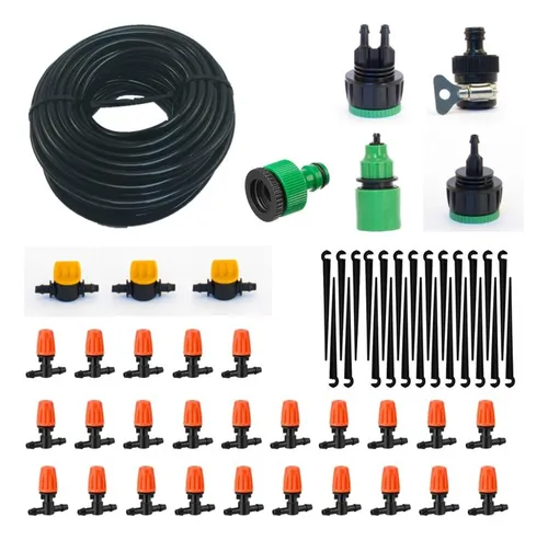 comprar Kit Irrigação Nebulização Completo Névoa 25 Bicos + 20m Tubo
