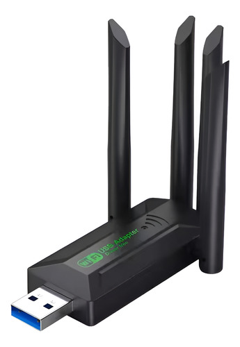 Usb Wireless Wifi6 1200mbps Usb 4 Antenas