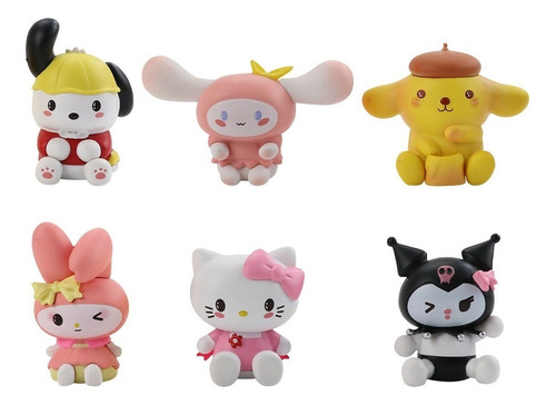 Figuras Con Forma De Pudín De Hello Kitty Kulomi De Generati