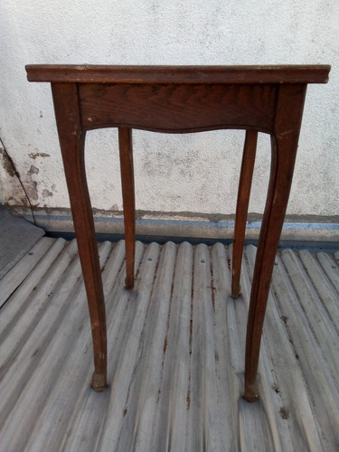 1/2-antigua Mesa Mesita Bar Provenzal Roble 60 X 50 X 78 Alt (Usado)