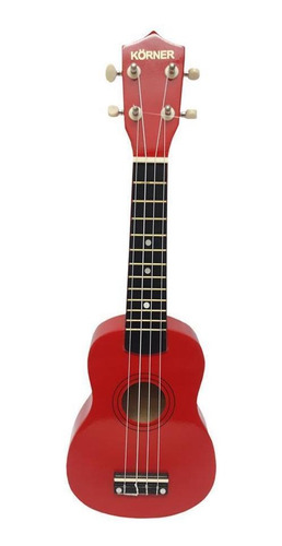 Ukelele Soprano Korner Ukr-10r Color Rojo Con Funda