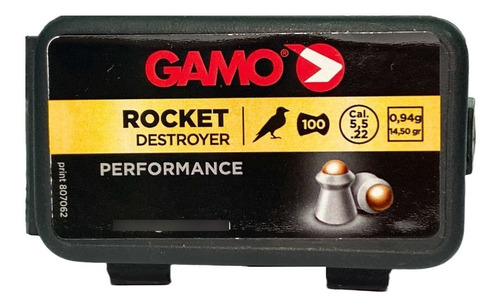 Chumbinho Gamo Rocket Destructor 5.5mm - Caixa 100 Un