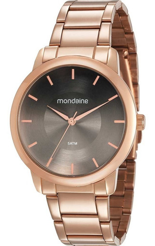 Imagem 2 de 7 de Relógio Mondaine Feminino Rose + Brinde Brinco 53606lpmvre4