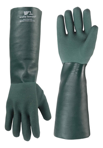 Wells Lamont Men's 18 Inch Chemical Gloves, Green, 2 Coun...