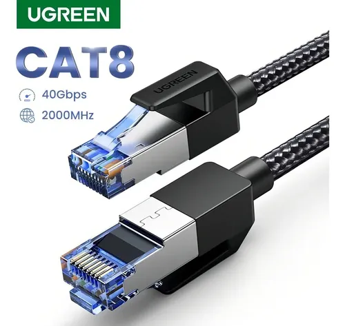 小物 nm Cabo De Rede Cat8 40gbps 2000mhz 1m Ugreen 80429 | MercadoLivre