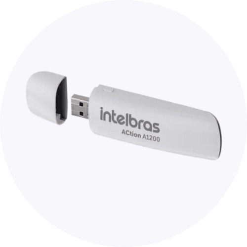 Imagem 5 de 7 de Adaptador Usb Intelbras Action A1200 Sem Fio Dual Band