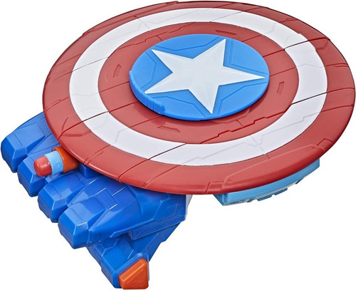 Imagen 7 de 9 de Nerf Escudo Del Capitán América Avengers Mech Strike Hasbro
