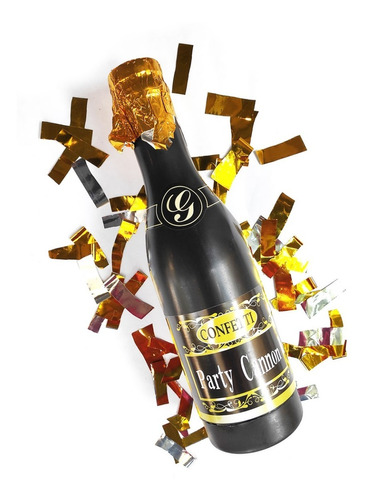 1 Cañon Champagne Botella Bazuca Confeti Año Graduacion Boda