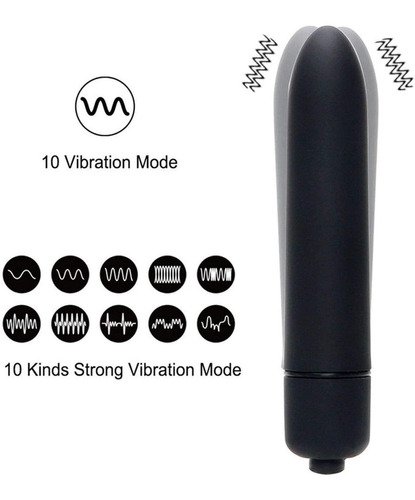 Vibrador Bala 10 Modos De Vibracion Imperneable Al Agua 