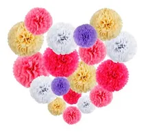 Comprar Pompones Papel Seda O Tissue Manualidades Fiestas Decoracion