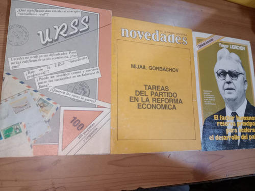 Pack 3 Ejemplares Urss Gorbachov Ligachov