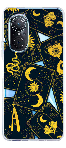 Funda Para Huawei Cartas Tarot Personalizada Con Tu Inicial