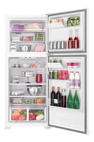 Imagem 3 de 3 de Geladeira frost free Electrolux TF55 branca com freezer 431L 127V