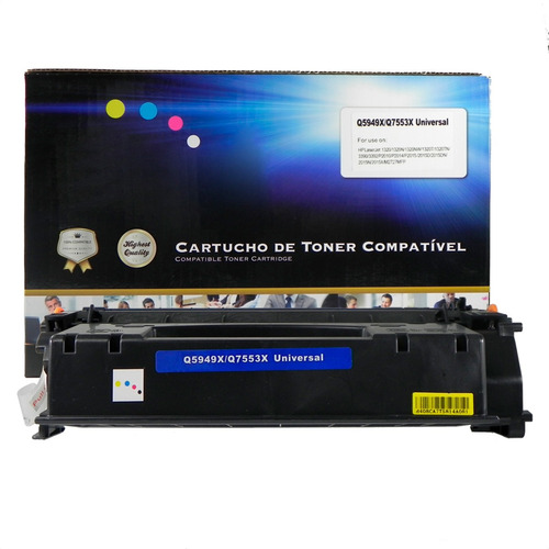 Toner Compativel 5949x Q7553x 1320 P2015 Preto - 100% Novo