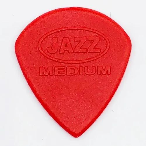 Kit 100 Palheta Jazz Medium Guitarra Violão - Vermelho Red