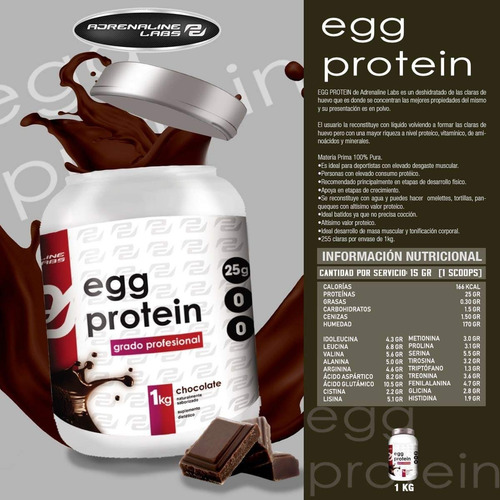 Egg Protein 1k Proteina Aislada De Huevo En Activationperu