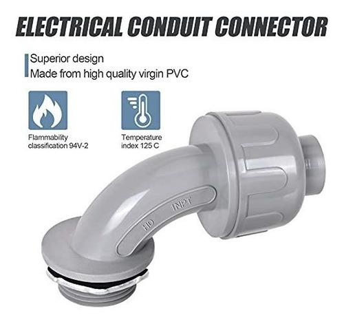 Conector Firmibang Liquid Tight De 1 Entrada, Eléctrico No M