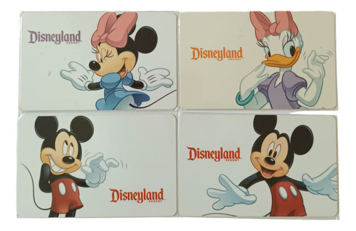 Gift Card: Disney- Mickey/minie. 4 Cartões. Pasta Ro.