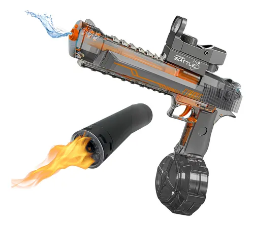 Pistola De Água Brinquedo Com Disparo Realista E Led