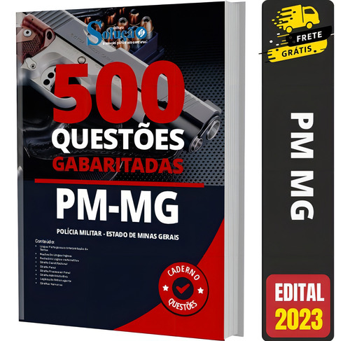 Apostila Concurso Polícia Militar De Minas Gerais: Apostila Soldado, De Professores Especializados., Vol. Único. Editora Solução, Capa Mole Em Português, 2023