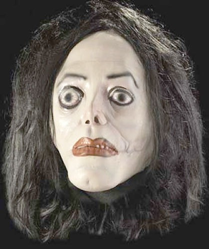 Michael Jackson Ayuwoki Mascara Latex D Lujo Con Peluca 80´s