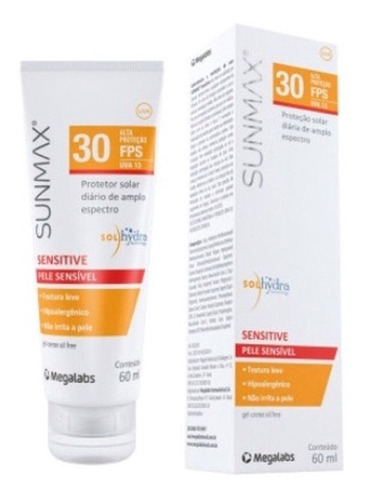 Sunmax Protetor Solar Sensitive 30fps 60ml.