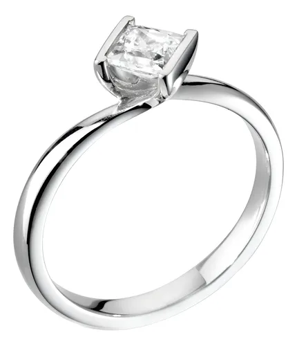 Anillo Compromiso Diamante Princesa Gia