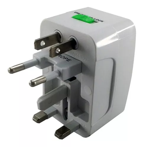 Adaptador Enchufe Ac Viajero / Convertidor Universal Europa