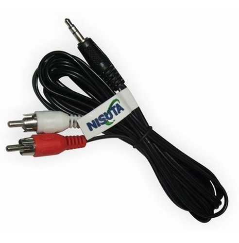 Imagen 1 de 1 de Cable Rca/mini Plug 3,00m Nisuta