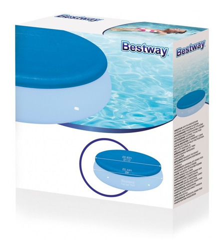 Capa Para Piscinas 2,44 ....2,67m Bestway Intex Mor