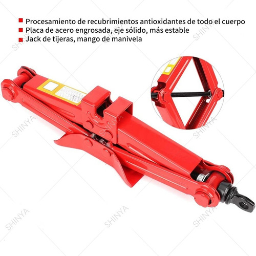 Imagen 7 de 9 de Gata Tijera De 1.5 Todeladas Para Autos Pequeños 85mm-350mm