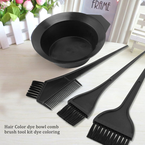 Juego De Herramientas Para Teñir El Cabello, Cuenco, Cepillo