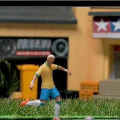 1 64 Figura De Jogador De Futebol Figura Miniature Amarelo